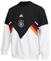 adidas Retro Football Logo Print Long Sleeve Sweatshirt Black/White Men HF4064 adidas Retro Football Logo Print Long Sleeve Sweatshirt Black/White Men HF4064