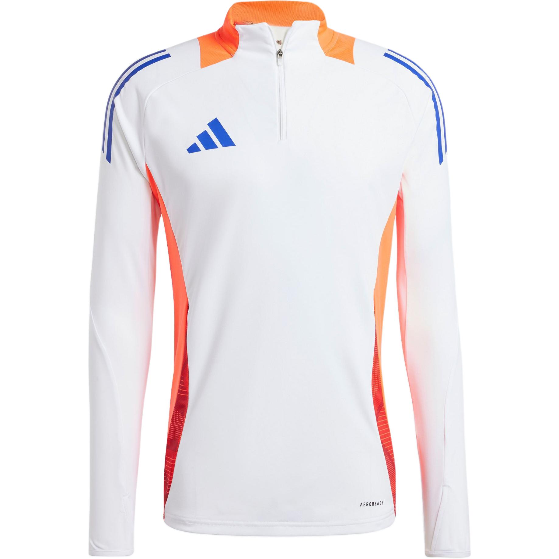 adidas Retro Football Training Half-Zip Sweatshirt White JF4197