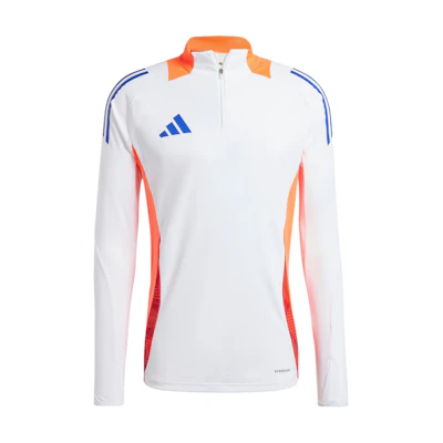 adidas Retro Football Training Half-Zip Sweatshirt White JF4197