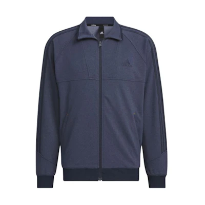 adidas Retro Full-Zip Track Jacket Navy Blue Long Sleeve Sportswear IS5160
