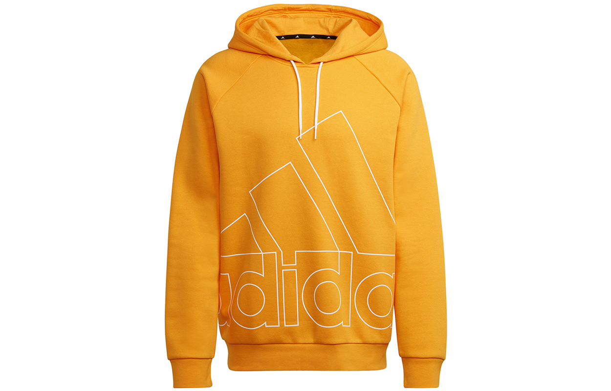 adidas Retro Gold Pullover Sweatshirt with Hollow Logo Print HB5090