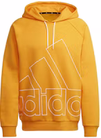 adidas Retro Gold Pullover Sweatshirt with Hollow Logo Print HB5090 adidas Retro Gold Pullover Sweatshirt with Hollow Logo Print HB5090