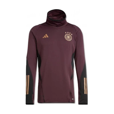 adidas Retro High-Neck Striped Sweatshirt Dark Brown HC1290