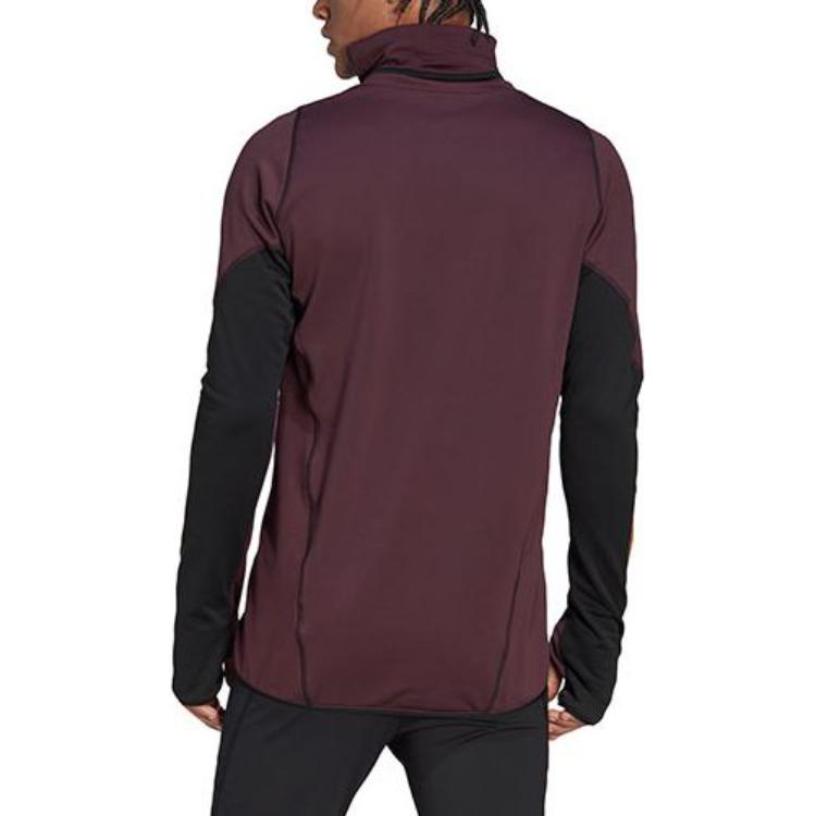 Shop adidas Retro High-Neck Striped Sweatshirt Coklat Gelap HC1290