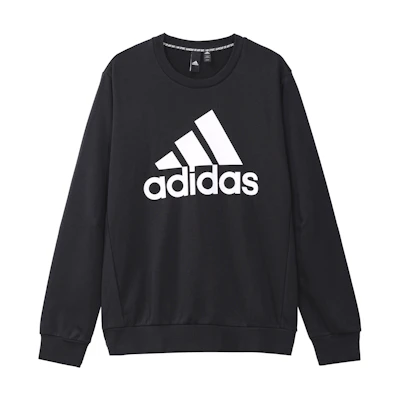 adidas Retro Lettering Colorblock Crewneck Sweatshirt - Black DT9941