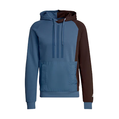 adidas Retro Logo Colorblock Pullover Hoodie Long-Sleeve Sweatshirt HZ9699