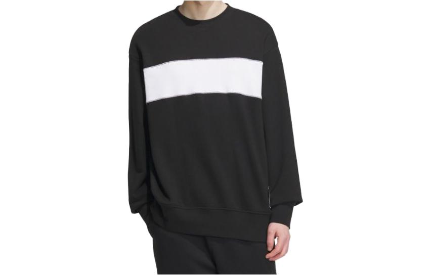 adidas Retro Logo Crewneck Sweatshirt Unisex - Black IT6398