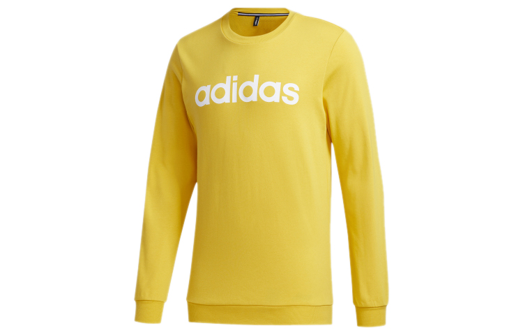 adidas Retro Logo Crewneck Sweatshirt Yellow - Classic Style GD9881