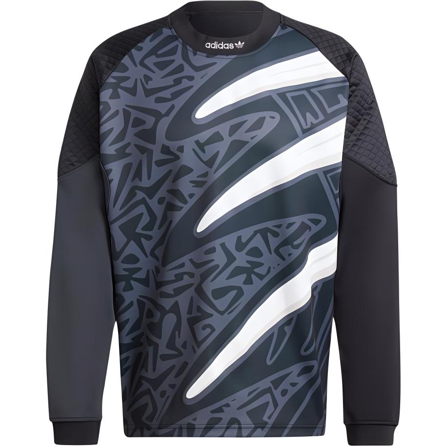 adidas Retro Logo Print Sweatshirt - Black IZ4855