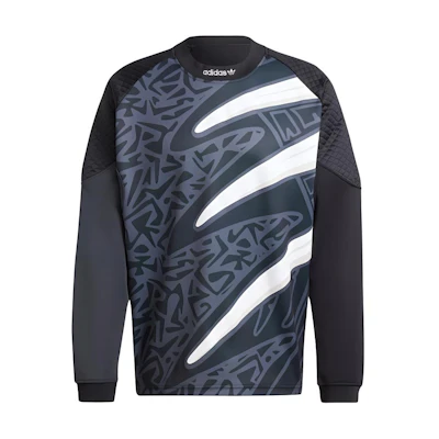 adidas Retro Logo Print Sweatshirt - Black IZ4855