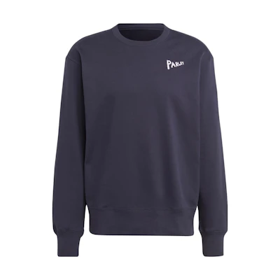 adidas Retro Logo Print Sweatshirt Ink Blue Unisex HR6991