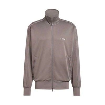 adidas Retro Logo Print Track Jacket Charcoal IT7459