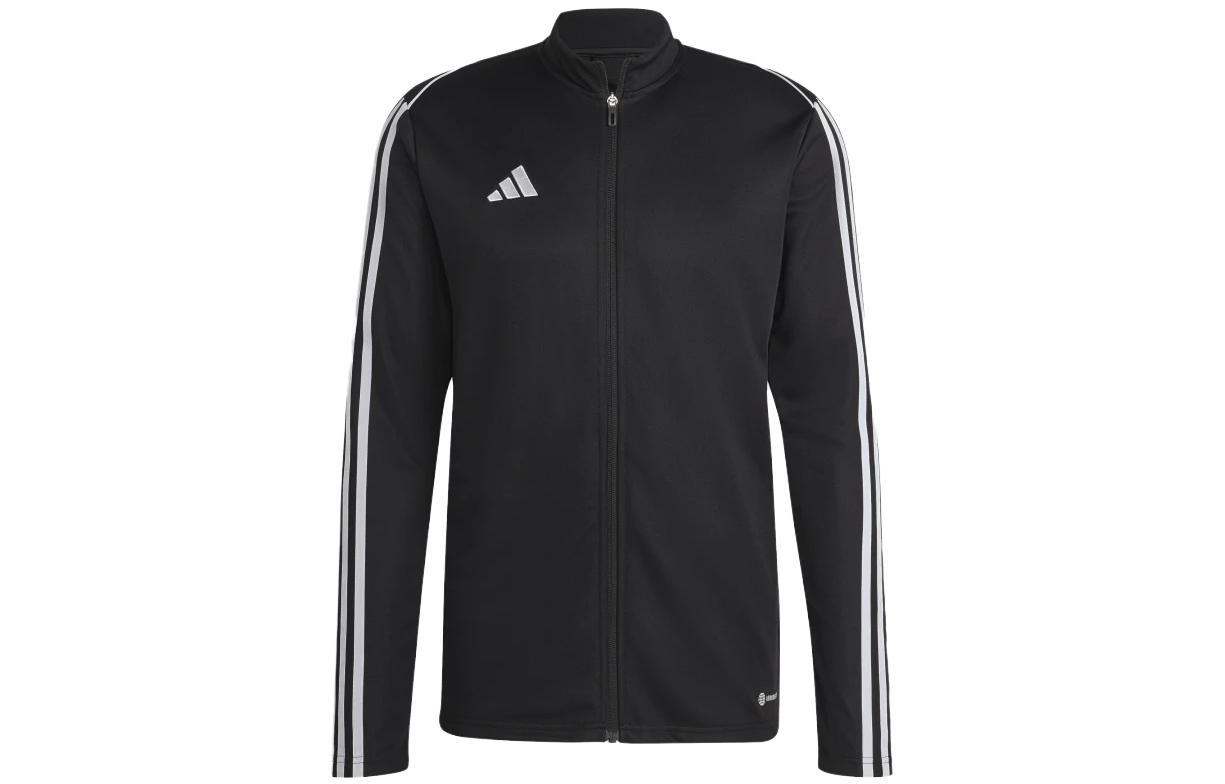 adidas Retro Logo Track Jacket Black Japan Edition Striped Print Long Sleeve HS7231-JAPAN