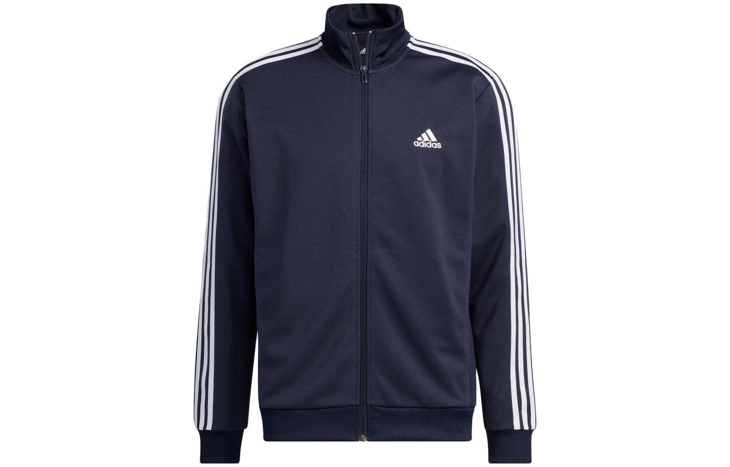 adidas Retro Logo Track Jacket with Stripes and Full Zipper IA9447-JAPAN