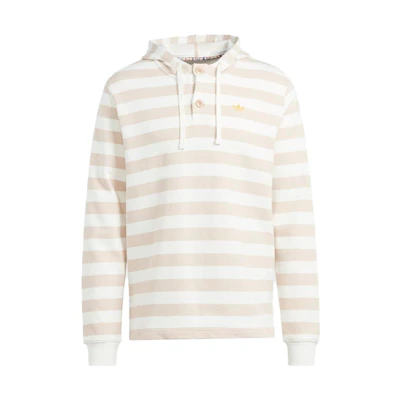adidas Retro Loose-Fit Striped Hoodie Multicolor Long Sleeve IR7592