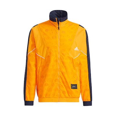 adidas Retro Pattern Print Track Jacket - Orange HE9889