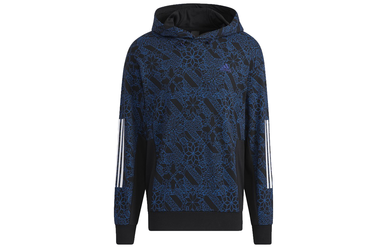 adidas Retro Pullover Sweatshirt with Stripes in Navy Blue HE2914