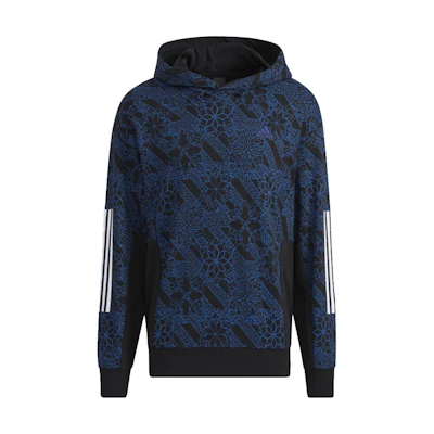 adidas Retro Pullover Sweatshirt with Stripes in Navy Blue HE2914