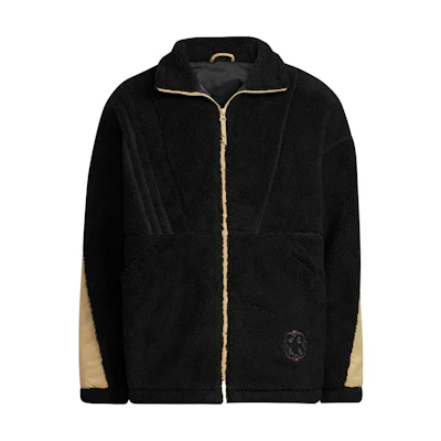 adidas Retro Rabbit Embroidered Colorblock Track Jacket Unisex Black IQ1580