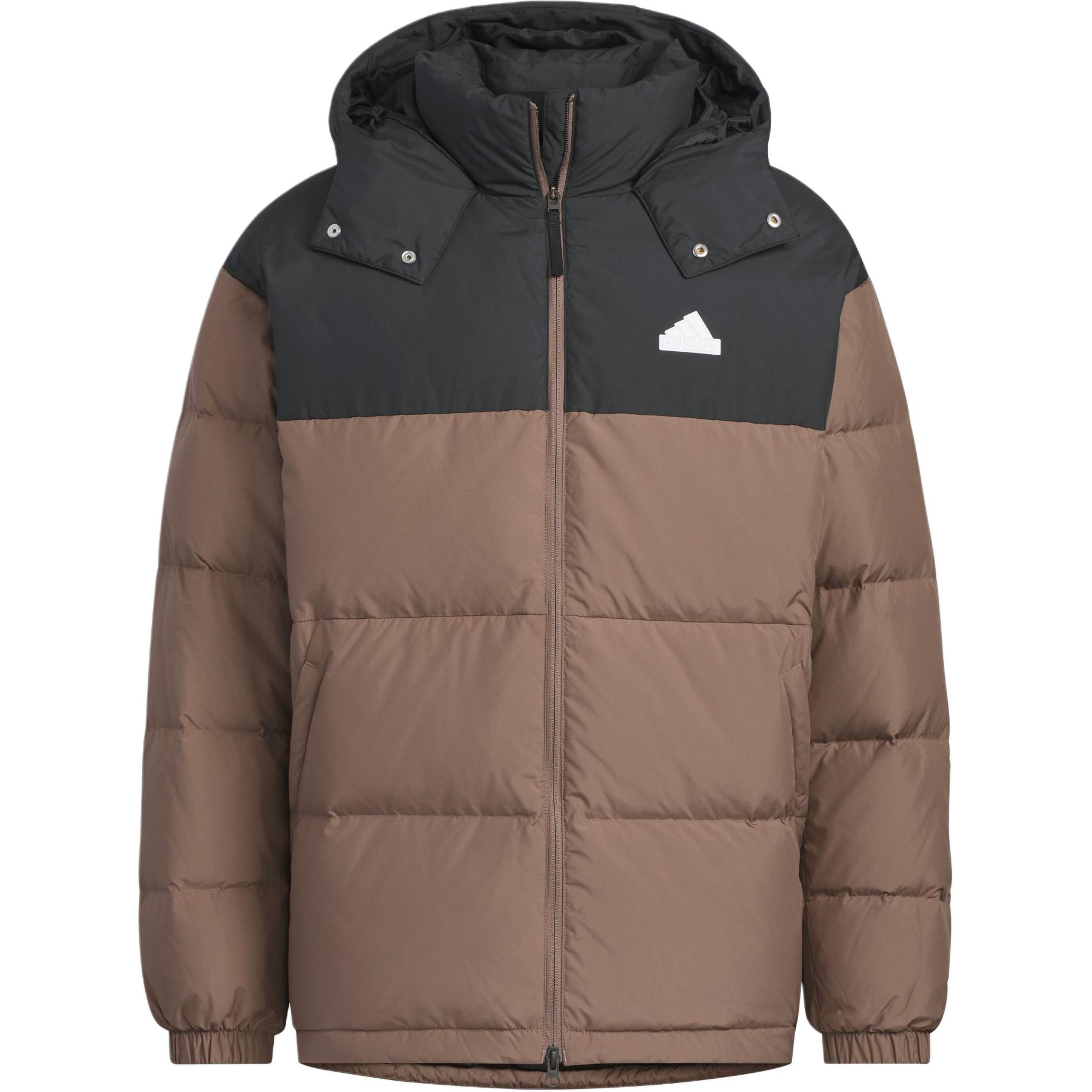 adidas Retro Relaxed Fit Warm Sports Jacket Brown/Black JM9133