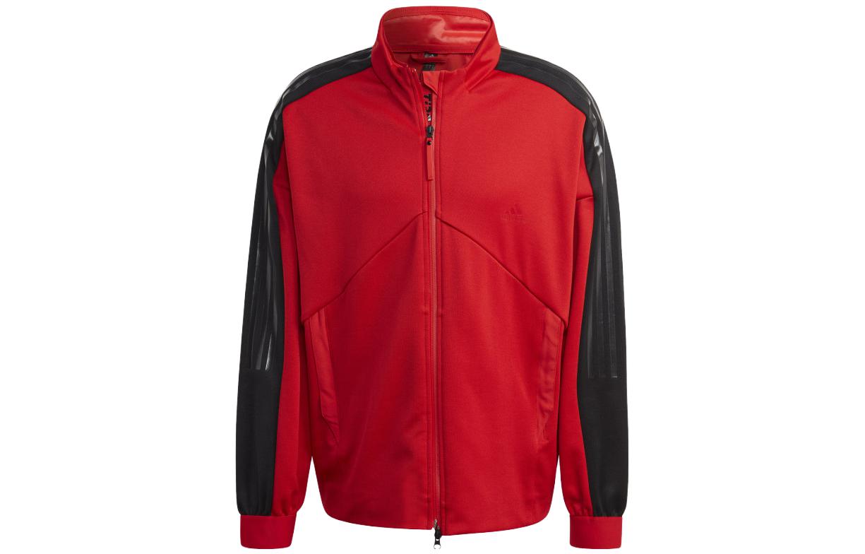adidas Retro Sports Colorblock Jacket Red Zip-Up HY3788