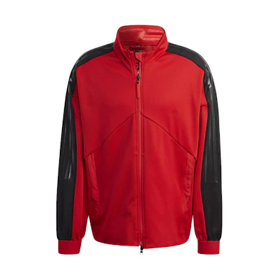adidas Retro Sports Colorblock Jacket Red Zip-Up HY3788
