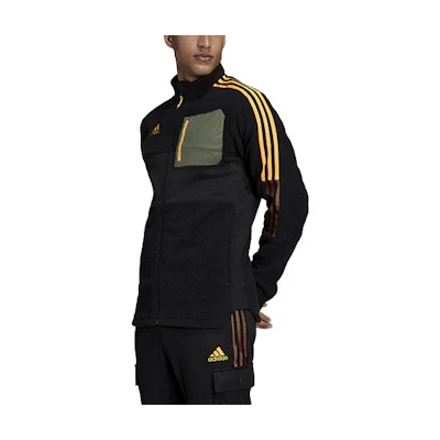 adidas Retro Sports Logo Track Jacket Black H33668