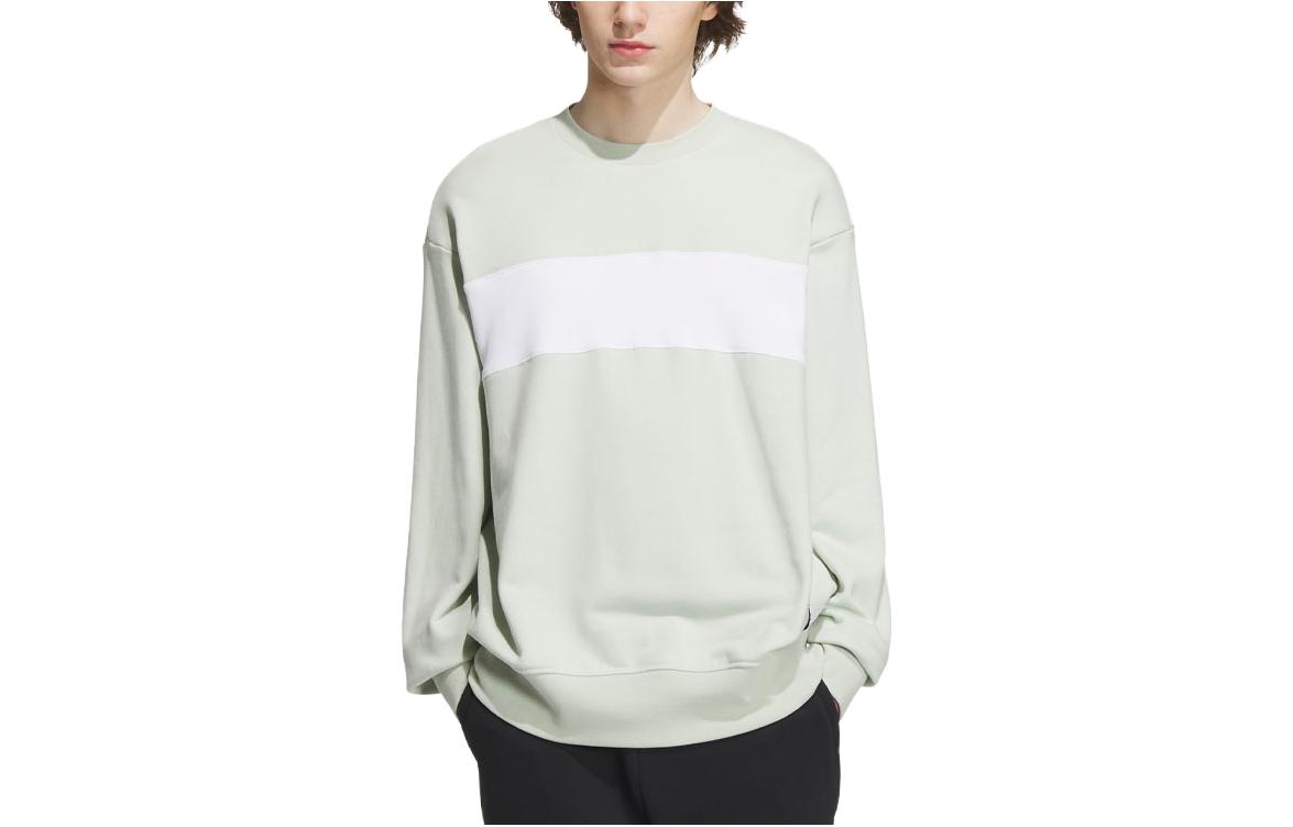adidas Retro Sports Unisex Pullover Sweatshirt Long Sleeve - Linen Green IT6394