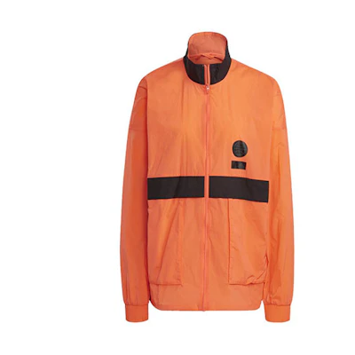 adidas Retro Sports Zipper Jacket with Colorblock Design Orange Yellow GU1757