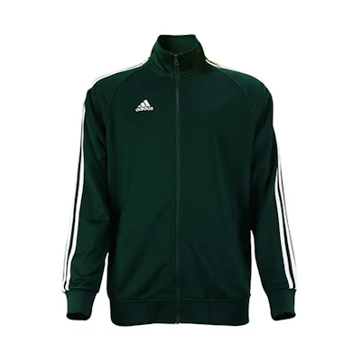 adidas Retro Stripe Track Jacket Dark Green Logo Casual Sportswear TR30JR-DGNW