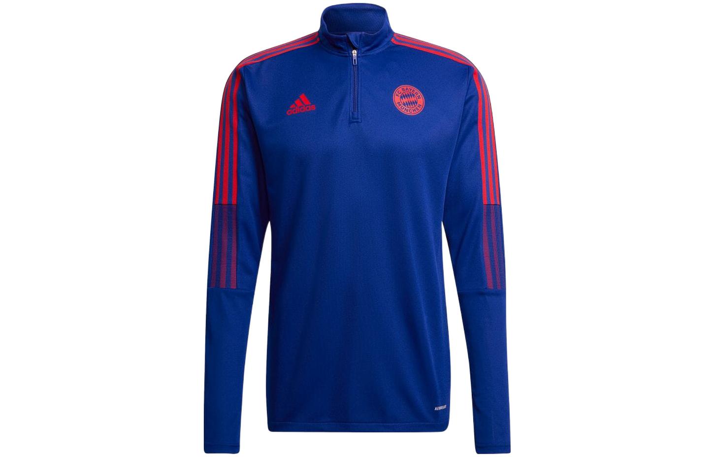 adidas Retro Striped Half-Zip Track Jacket Blue HA2541