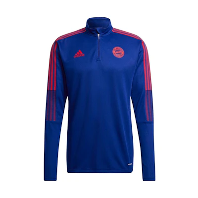adidas Retro Striped Half-Zip Track Jacket Blue HA2541
