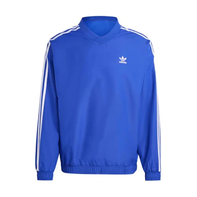 adidas Retro Striped Pullover Sweatshirt Fluorescent Blue IZ2460