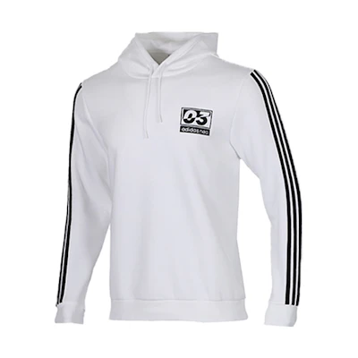 adidas Retro Striped Pullover Sweatshirt White FU1041