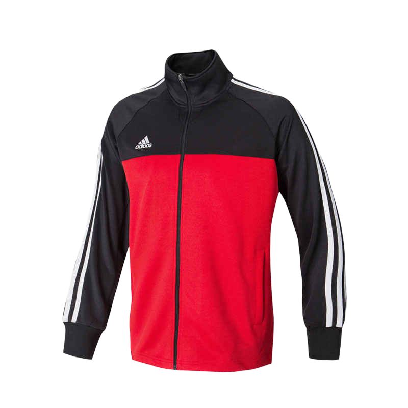 adidas Retro Striped Track Jacket Black Red Unisex Casual Wear TR60J1-BR