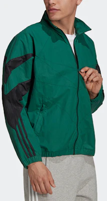 阿迪达斯复古绿色拼色条纹高领运动夹克 H06747 Shop 阿迪达斯复古绿色拼色条纹高领运动夹克 H06747