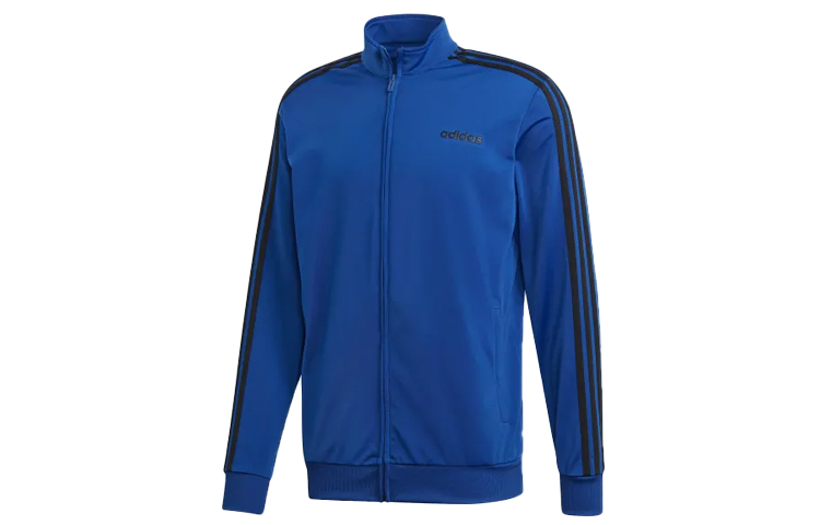 adidas Retro Striped Windbreaker Jacket Blue DU0449