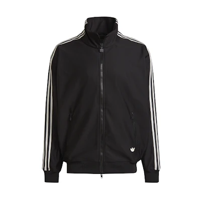 adidas Retro Track Jacket Black - Casual Striped Stand Collar Style H33502