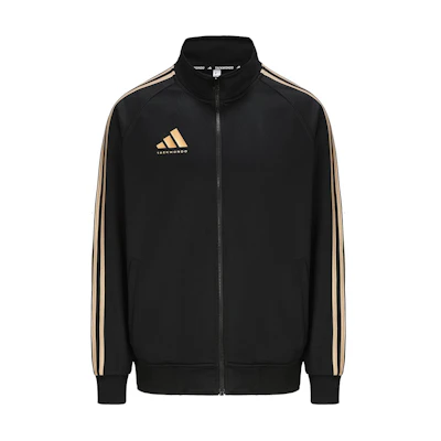 adidas Retro Track Jacket Black/Gold Unisex Full Zip Long Sleeve TR30JT-BG