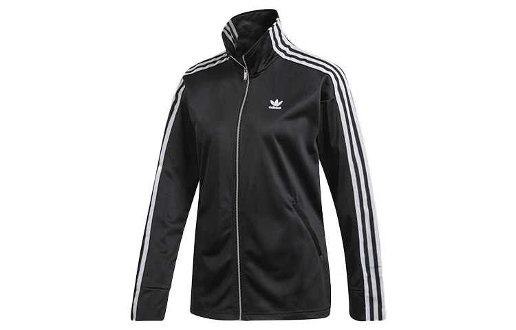 adidas Retro Track Jacket Black with Logo and 3-Stripes Unisex DH4234
