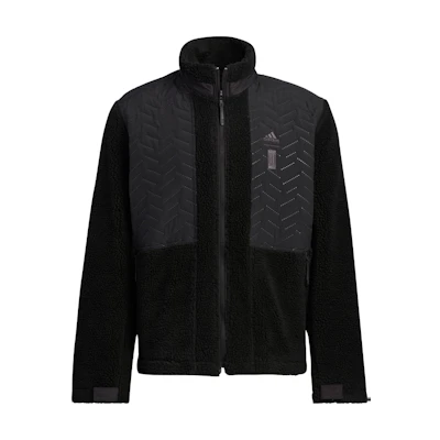adidas Retro Track Jacket Black with Solid Logo Print and Zip-Up Design HN8958