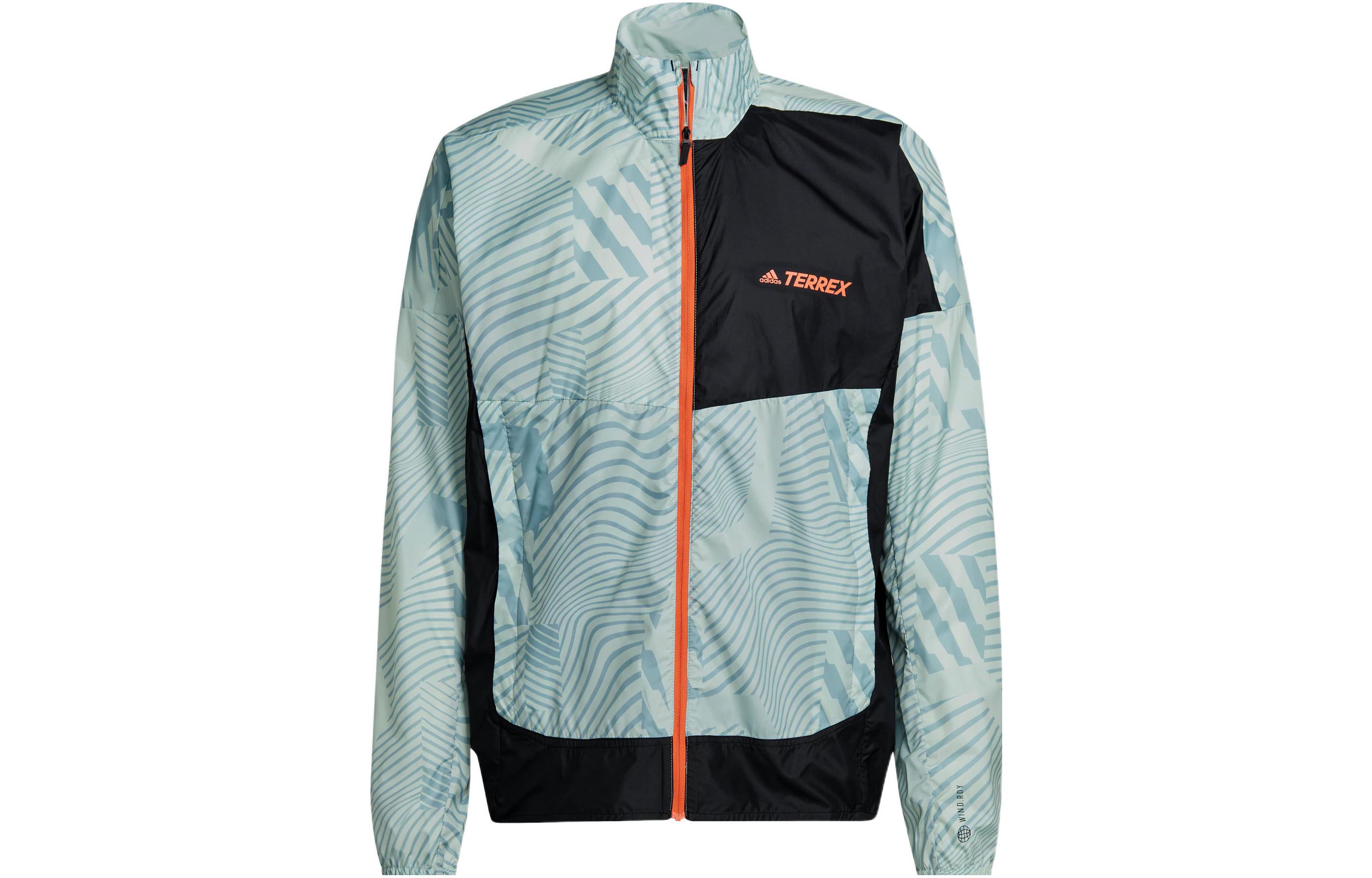 adidas Retro Track Jacket Full-Zip Colorblock Teal HI6199