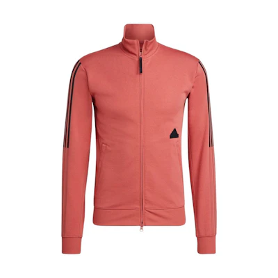 adidas Retro Track Jacket with Side Stripes Logo for Men Pink HN1948