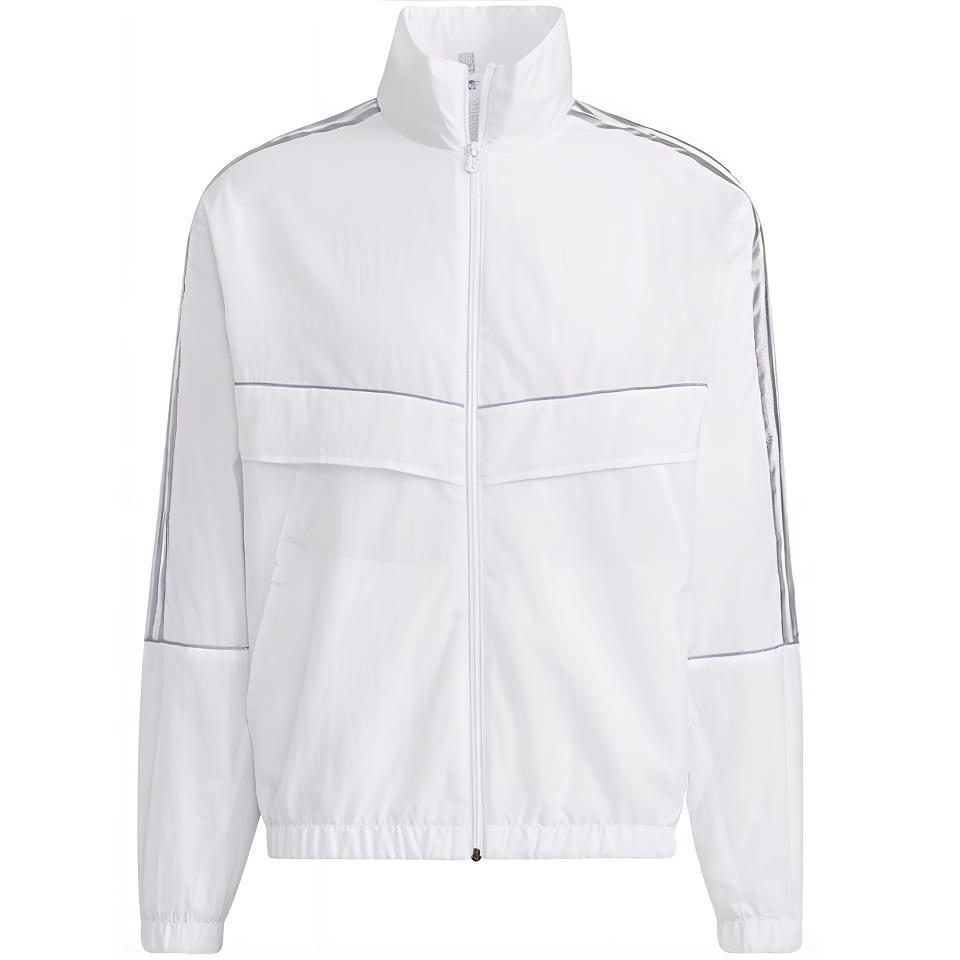 adidas Retro Track Jacket with Stand Collar - White H59455