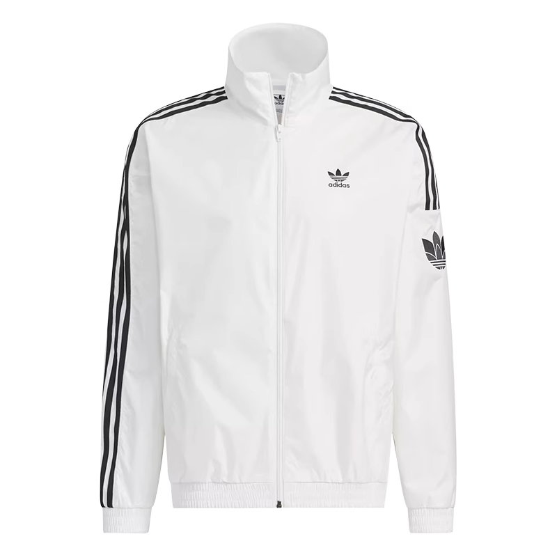 adidas Retro Trefoil Colorblock Track Jacket White Unisex JI7535