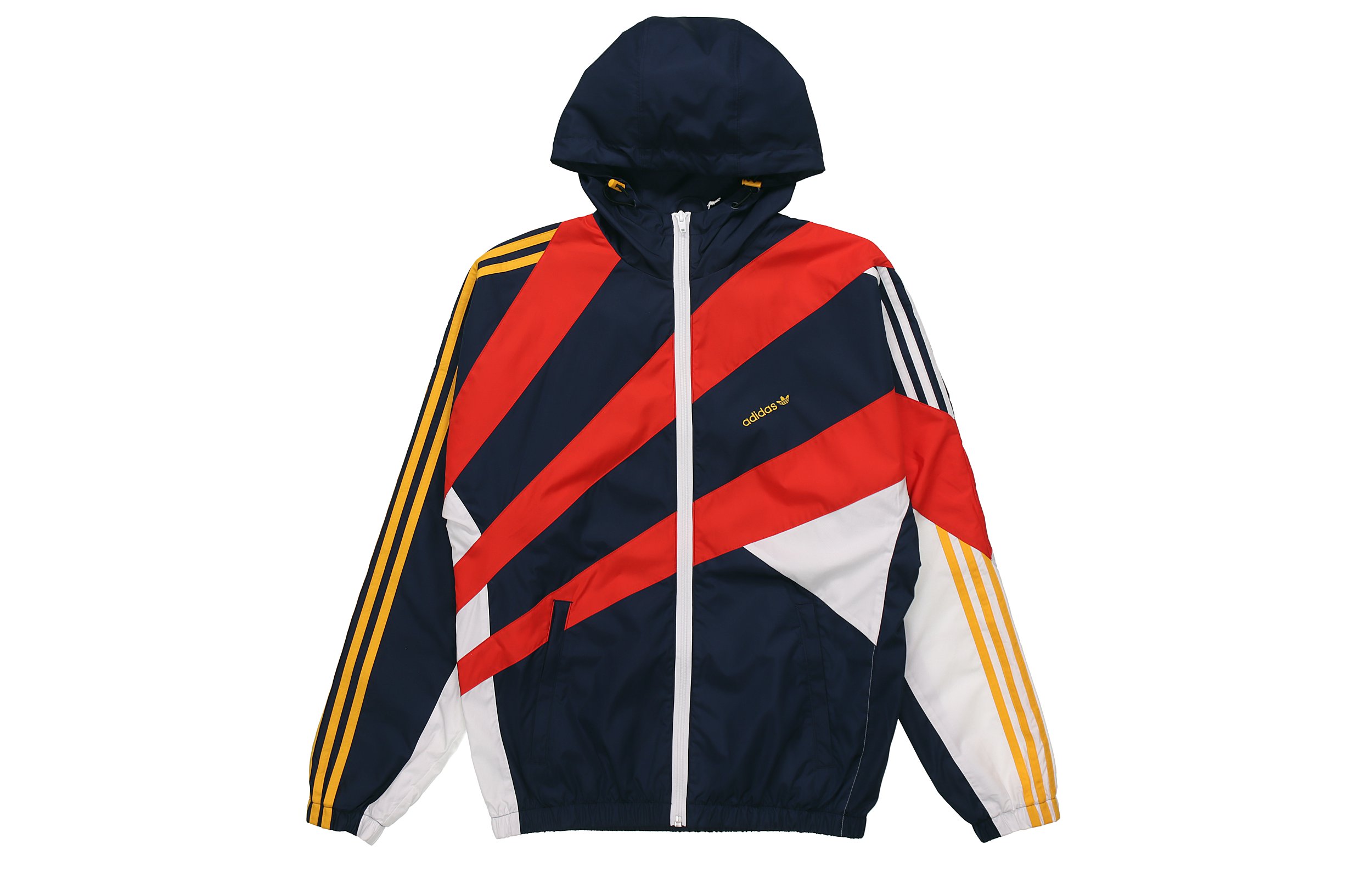 adidas Retro Windbreaker Hoodie Navy Blue GJ6730