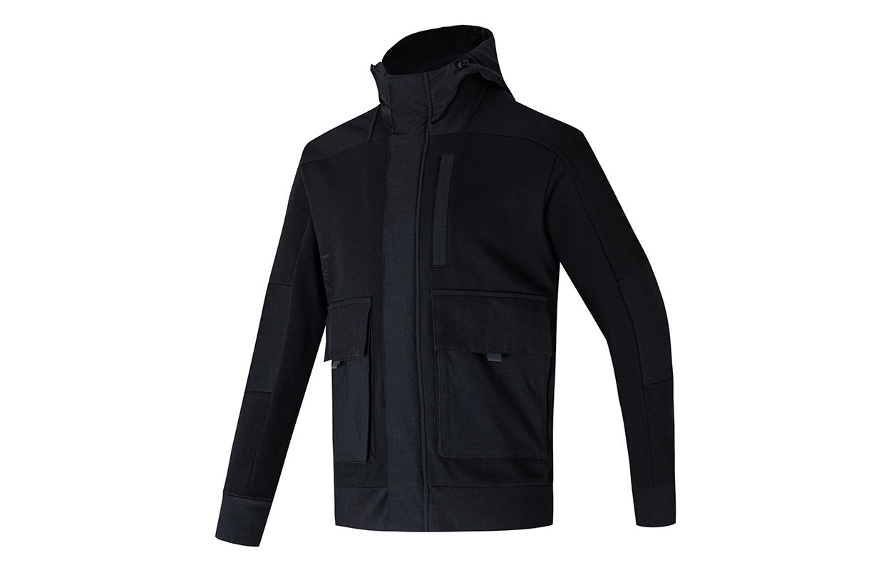 adidas Retro Windproof Multi-Pocket Utility Jacket Black GR6948