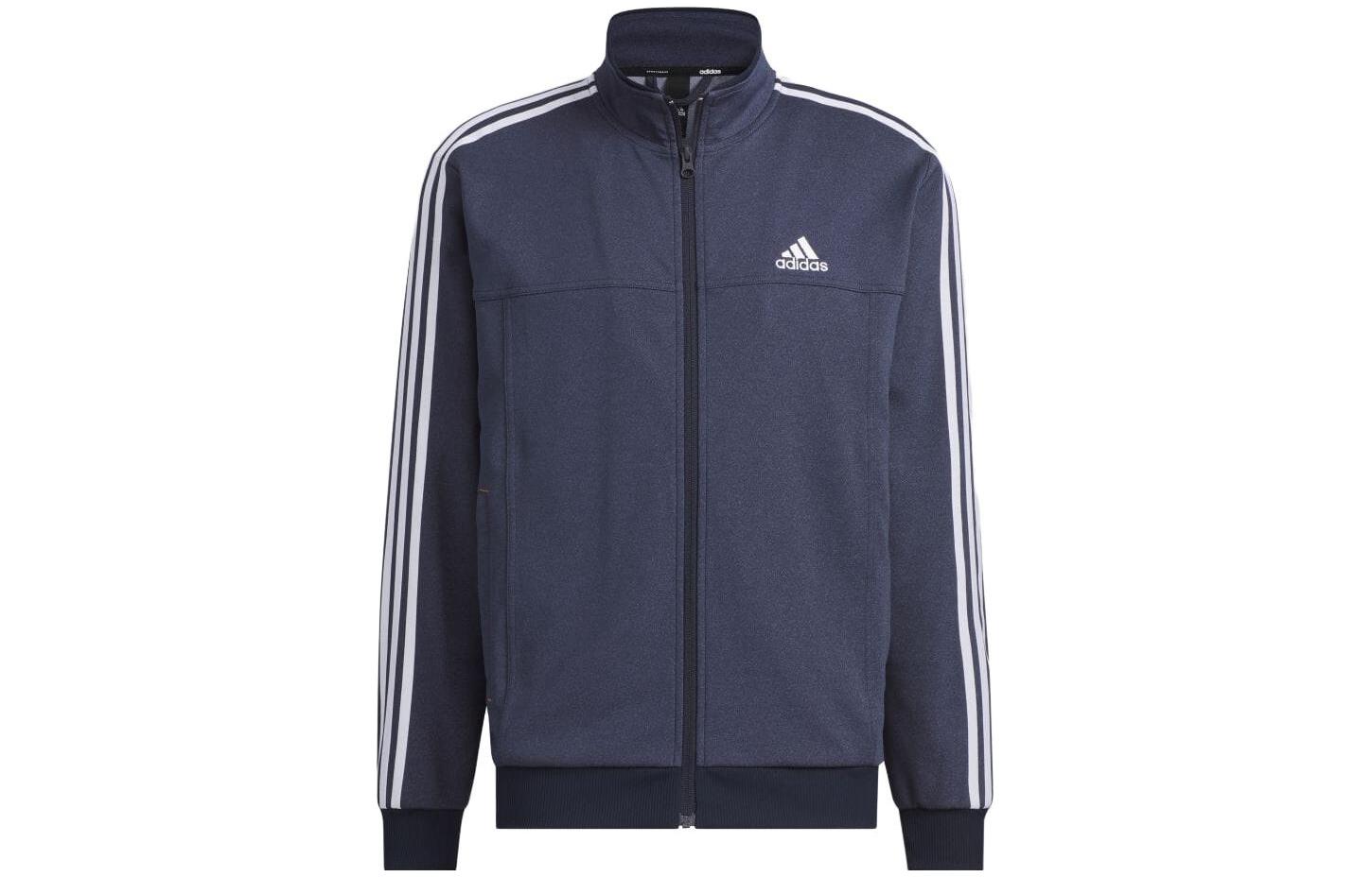 Buy adidas Retro Jaket Zip dengan Logo Stripe dan Desain Kerah Tegak IK7361-JAPAN