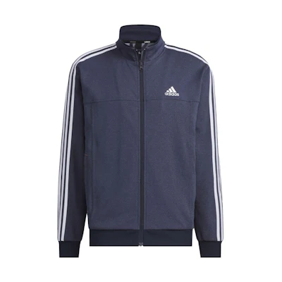 adidas Retro Zip Jacket with Logo Stripe Print and Stand Collar Design IK7361-JAPAN