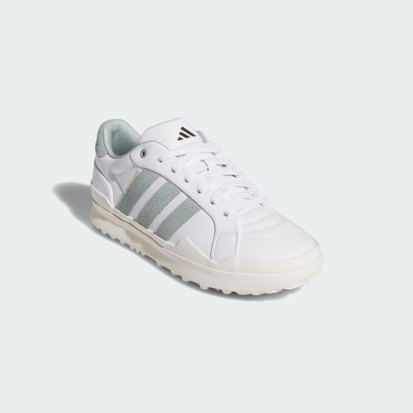 Shop 阿迪达斯Retrocross无钉高尔夫鞋 云白/奇迹鼠尾草/米白 JR1898